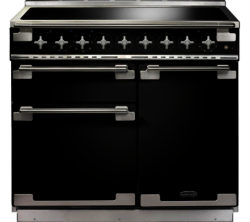 RANGEMASTER  Elise 100 Electric Induction Range Cooker - Black & Chrome